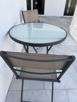 Table And Two Chairs Patio Set