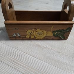 Vintage Handmade Wooden Caddy 