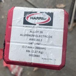 BRAND NEW BOX - ALLOY 26 ALUMINUM ELECTRODE AWS A5.3 1/8X1/4 5LBS.