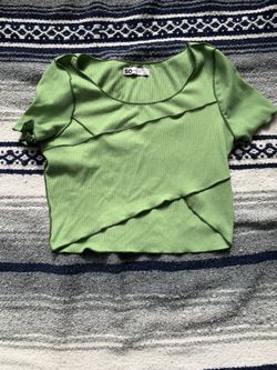 Green So Cropped Womens T-Shirt Size S 