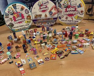 Huge Lot Of Like New Mini Brands & 3 Collector Cases Please Read Post Before Messaging