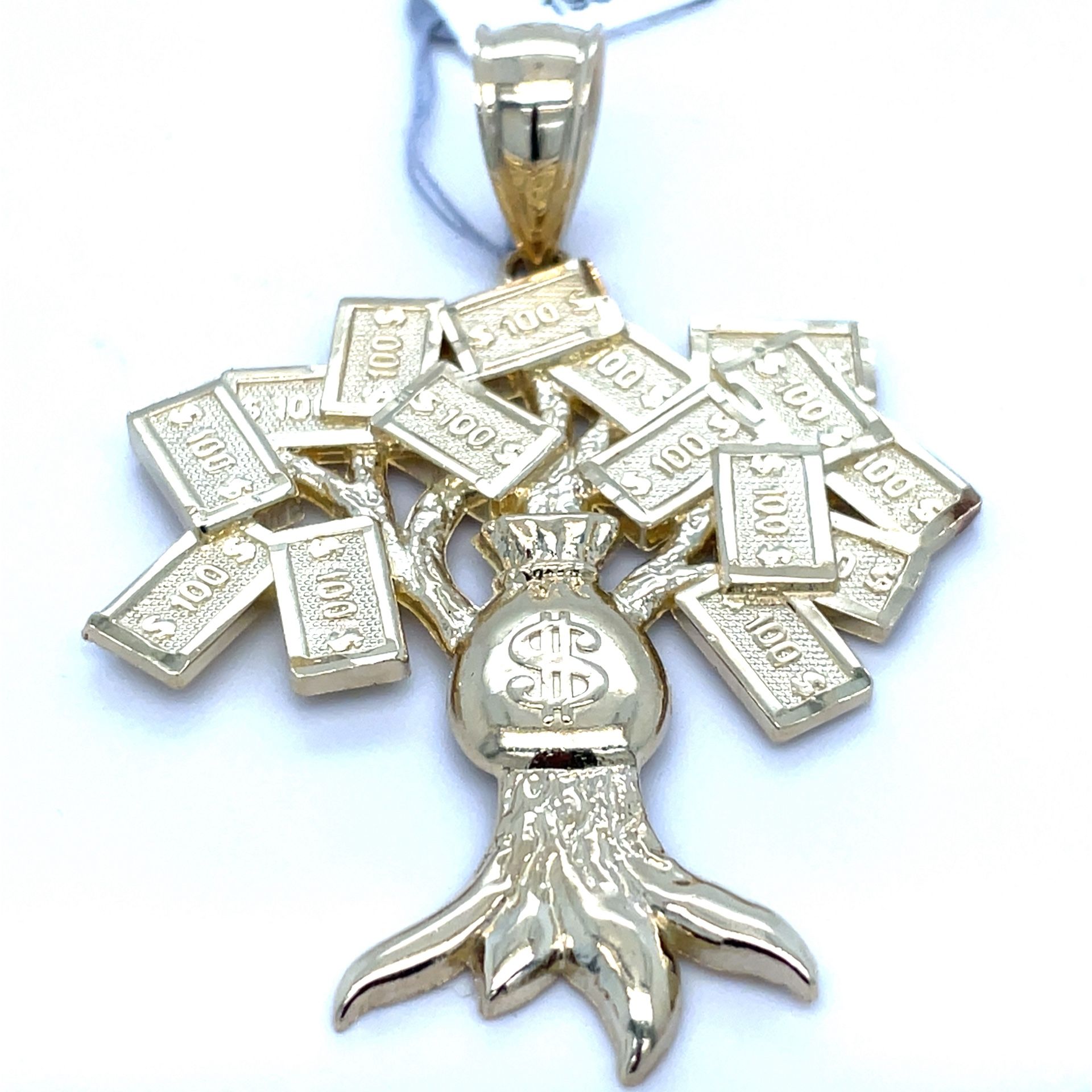 10Kt Yellow Gold Large Money Tree Pendant 9.90g 193456/13
