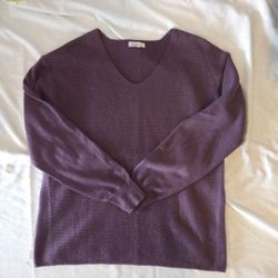 Ella Moss size small purple sweater long sleeve