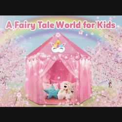 Girls Unicorn Pink Play Tent 