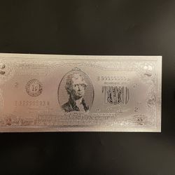 Silver Banknote 