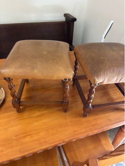 Antique foot stool set 12x12x12