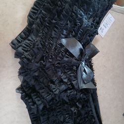Ruffled booty shorts black 1x/2x