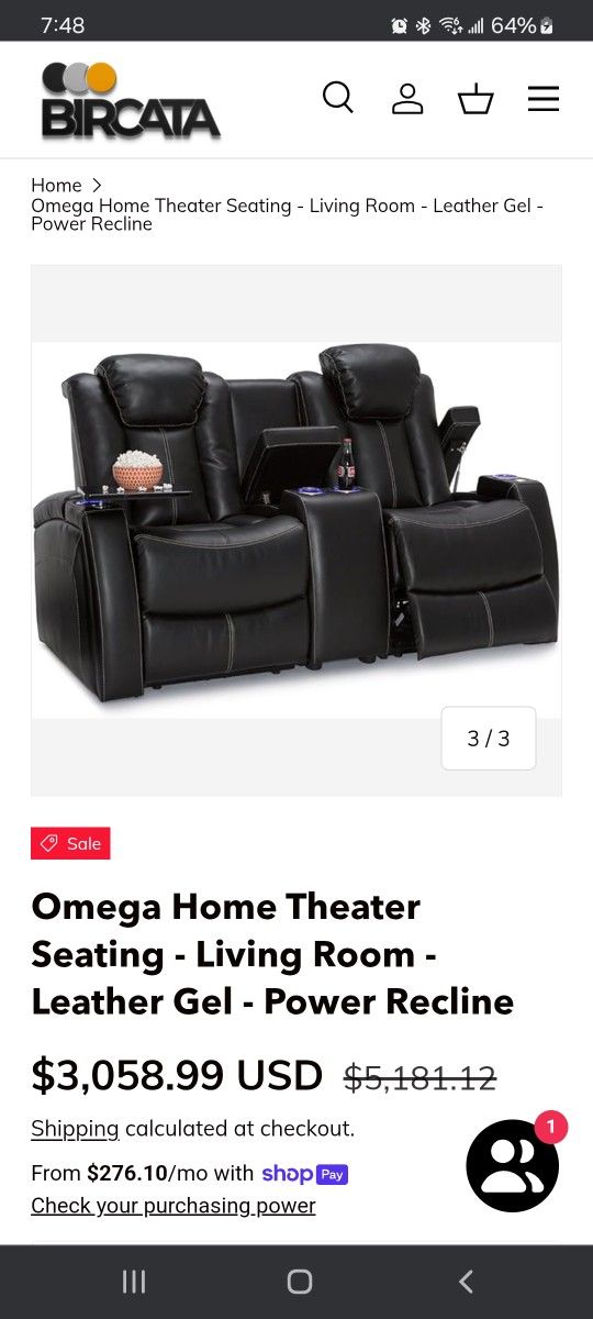 Seatcraft Omega Home Theater Seating 