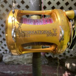 Penn Tuna Stick trolling rod with Penn 50VSW Reel