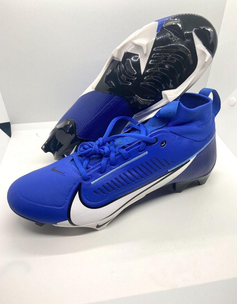 Nike Vapor Edge Pro 360 2 Royal Blue White Football Cleats DA5456-414 Size 10.5