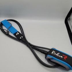 Rokia R 6mm SUP Longboard Leash Blue-Black 9ft New