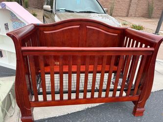 Cherry wood crib