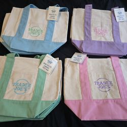Trader Joes Mini Pastel Tote