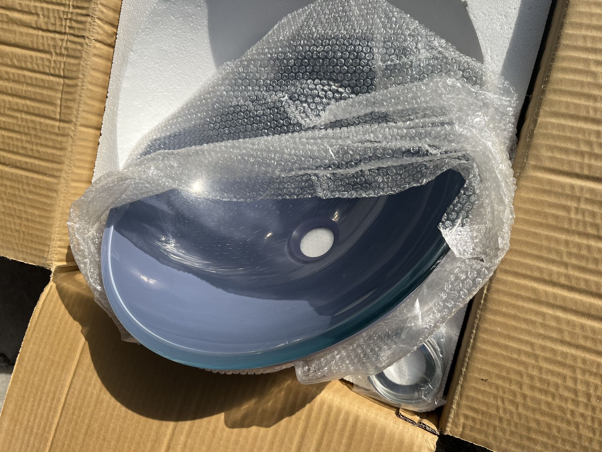 Purple/ blue Bathroom Bowl Sink & Faucet