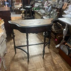 Vintage  entrance table plant stand 30 by 36 by 15