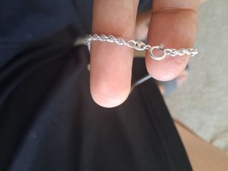Silver Rope Chain necklace