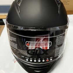 Black Helmet Size Xl New With Tinted Visor 