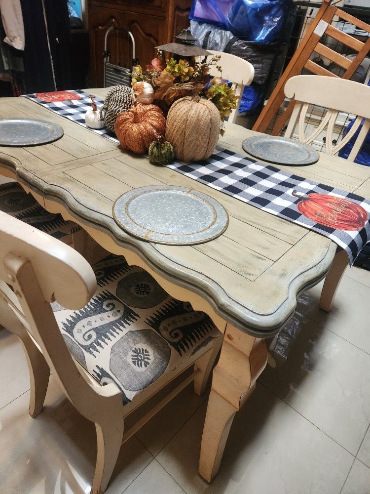 Solid Wood TABLE and Chairs