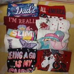 Girls size 7-8 shirt bundle of 10