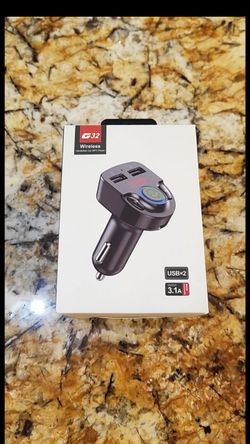 G-12 Bluetooth Car Adapter,Bluetooth FM Transmitter, 5V 3.1A Dual USB Ports Charger/Reader, Hands-Free Calling and sd card reader. *brand new*