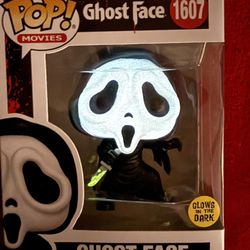 Funko Pop Movies Scream Ghostface #1607 Amazon Exclusive Glow in the Dark