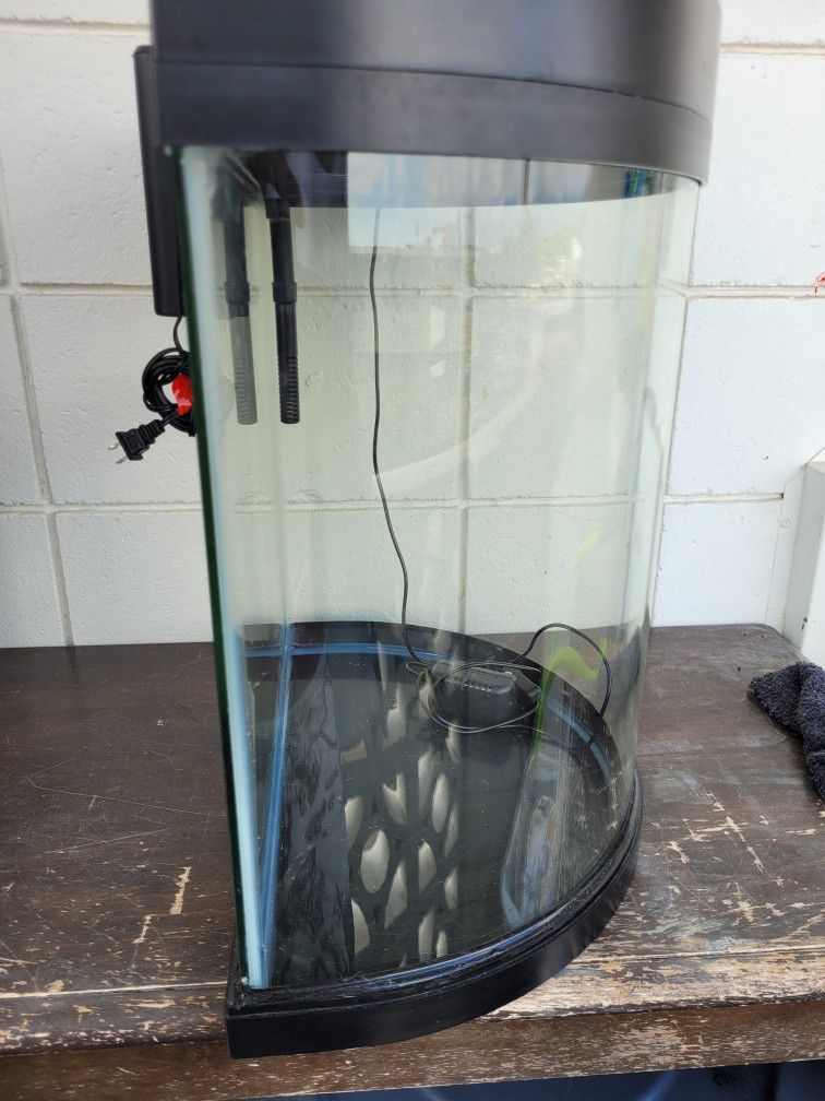Top Fin 10 Gallon Tall Halfmoon Aquarium With Filter for Sale in