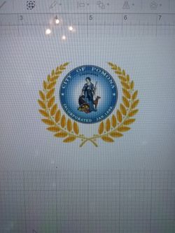 City Of Pomona Flag Decal 