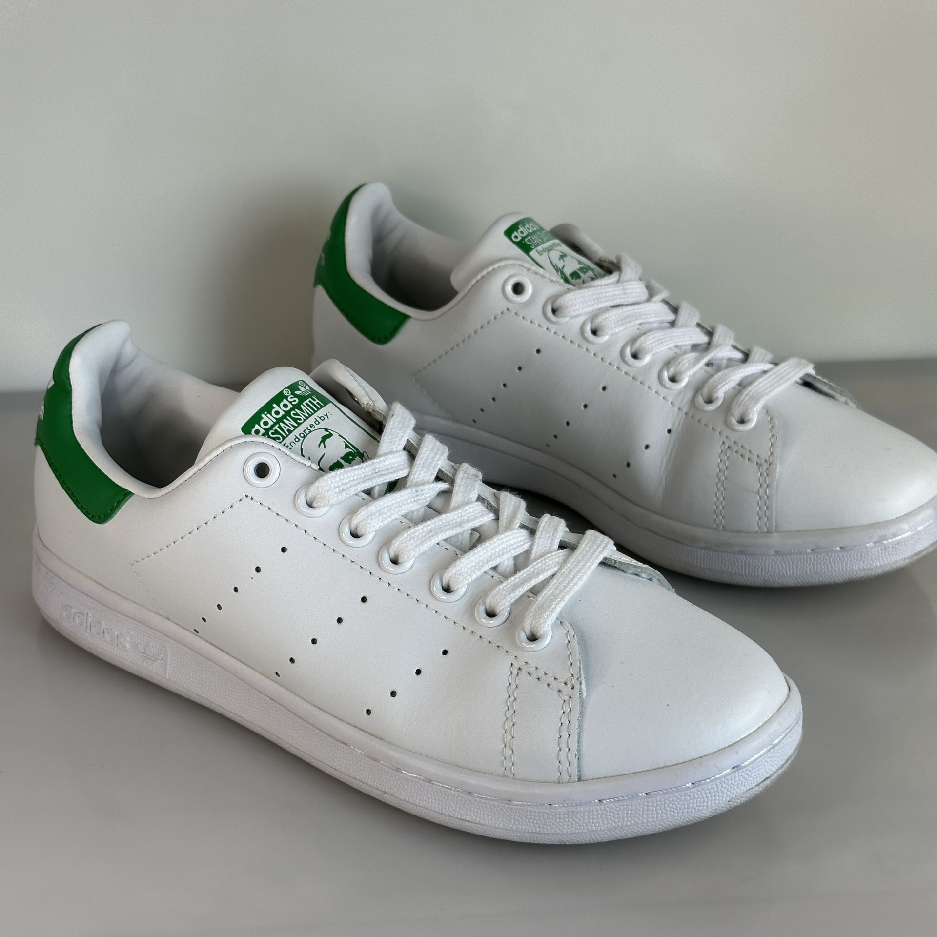 Adidas Originals Stan Smith White & Green Men's Sneakers Size 6 ART M20324 Adidas Originals Stan Smith White & Green Men's Sneakers Size 6 ART M20324