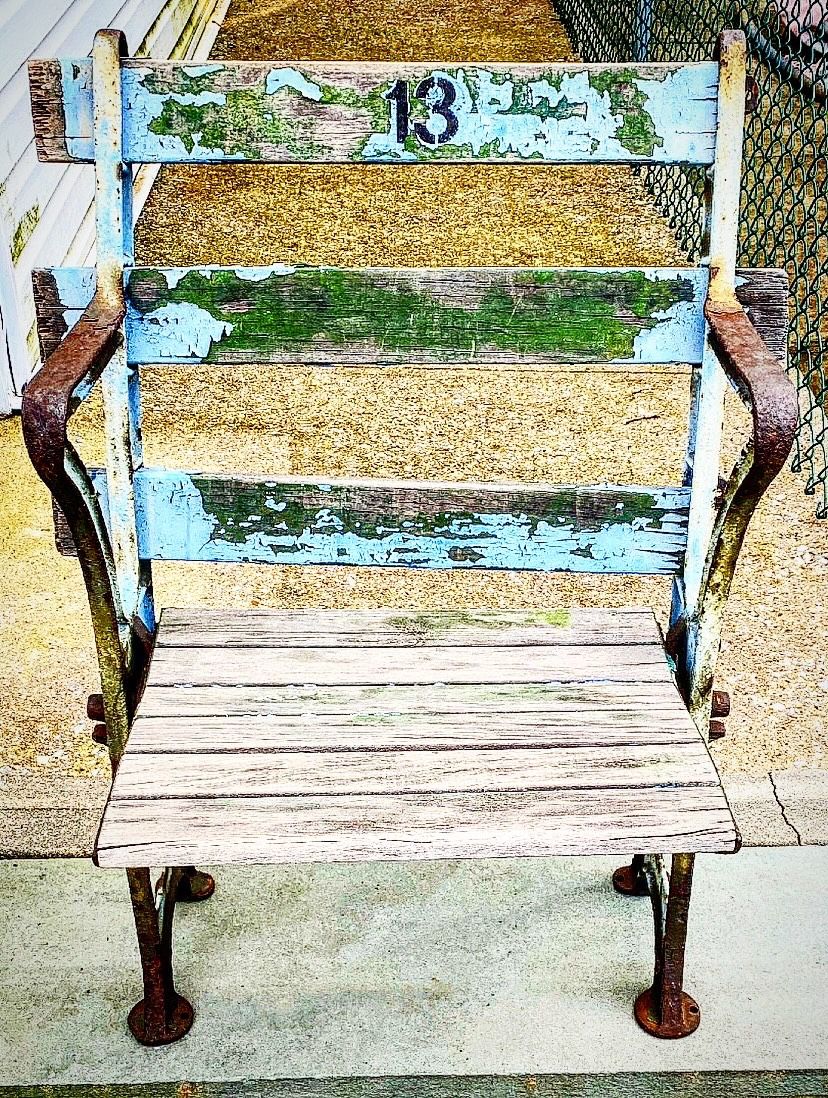 Antique Yankees stadium Seat Cast Iron 1920s