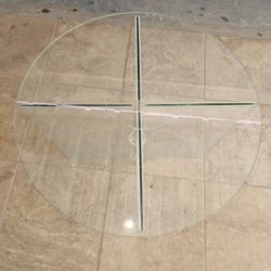 Glass Side Table 