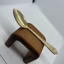 Vintage Gold Tone  Small Spoon " Truly Tasteful  stainless steel
