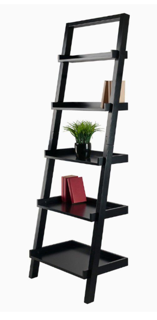 2 Ladder Shelves..Dark Cherry N 1 Black..Only $100 For The Pair