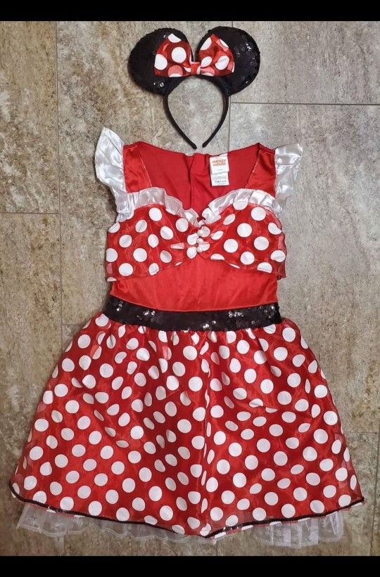 LIKE NEW MINNIE COSTUME GIRLS SZ 14/16 