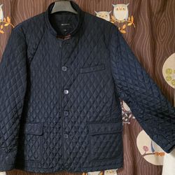 Men's BRAVEMAN Quilted Navy Blue Jacket XXL