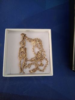 Skeleton Necklace Silver