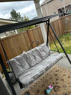 OutdoorsThree Seat Cushion Swing