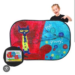 Pete the Cat sensory sequin play mat wall mat quiet sensory reversible