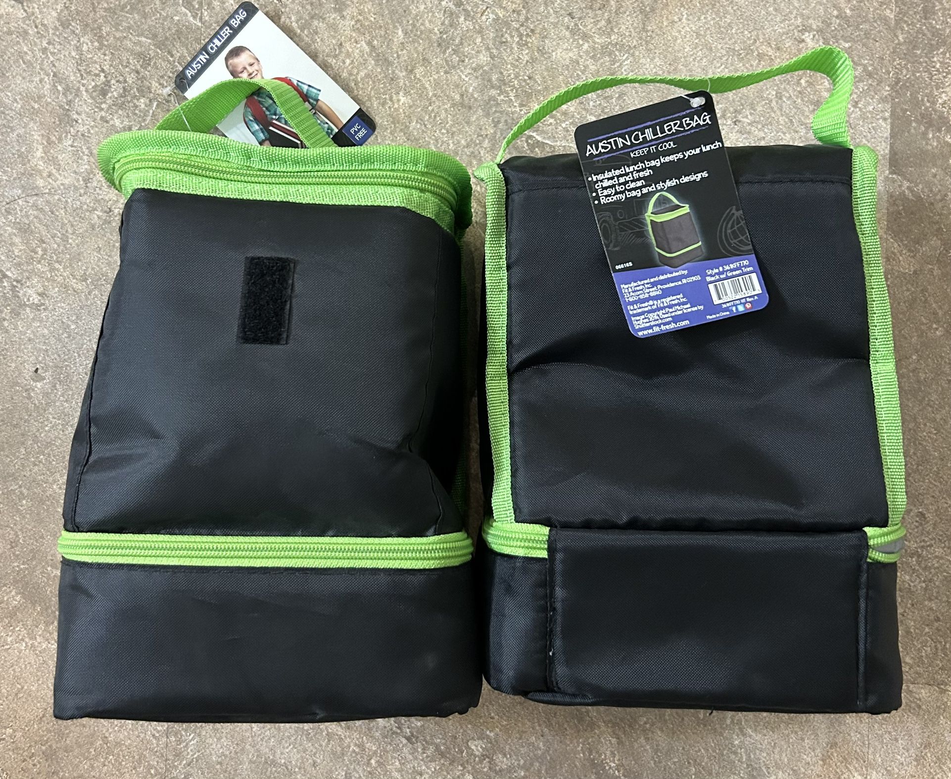 2 Brand New Insulated Lunch Totes