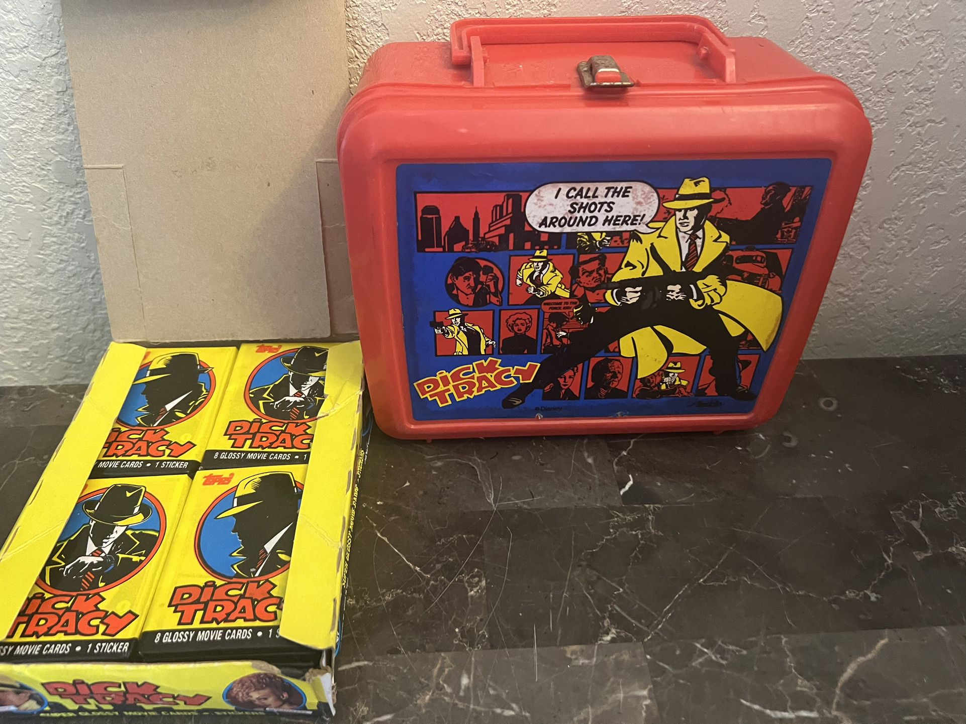 Dick Tracy Cards And Lunchbox