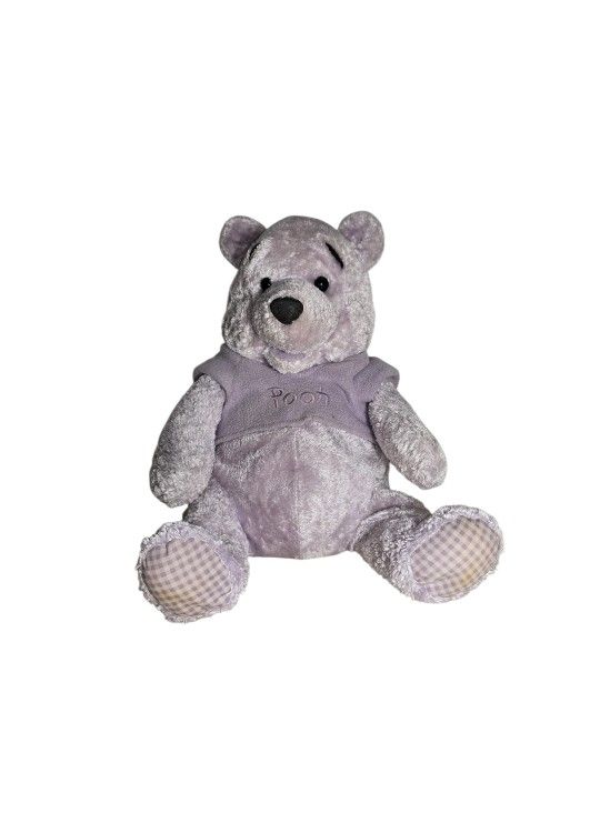 Disney Store Discontinued Winnie the Pooh Pastel Purple 13" Plush - Read Below