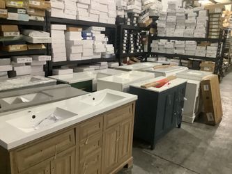 Vanities, faucets, outdoor lights, ceiling fans, tubs and many more. $80-$850