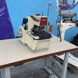 INDUSTRIAL SEWING MACHINE KEYHOLE BUTTONHOLE REECE 104 MADE IN USA MÁQUINA DE COSER 110 volts 