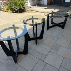 Glass Top Accent Tables