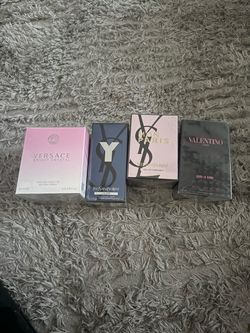Designer Fragrance Bundle – Versace, YSL, Valentino