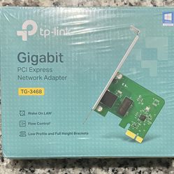 TP-Link TG-3468 Gigabit PCIe Network Adapter (Brand New)