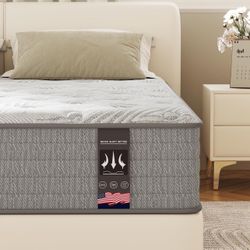 Queen Size Mattress 12 Inch Medium Firm Gel Infused Memory Foam and Pocket Spring Hybrid Mattresses for Cool Sleep Relieving Pressure Relief(12 in, Qu