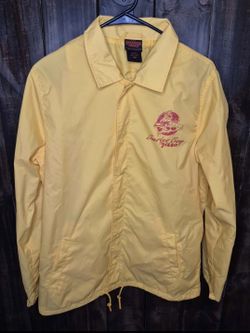 Stranger Things Surfer Boy Pizza Button Down Windbreaker size small