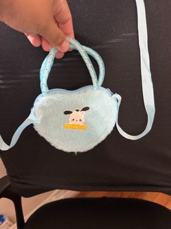 Pochacco Plush Heart-Shaped Mini Bag