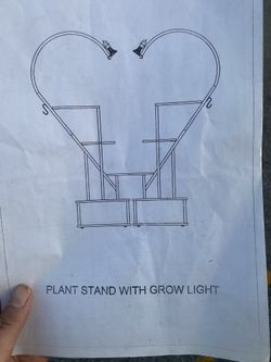 Plant Stand With Grow Lights In Box (entire Stand Still In Box Needs Put Together!)