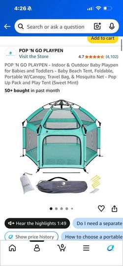 The California Beach Co. Pop 'N Go Playpen